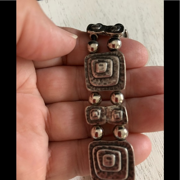 Silver link bracelet. Easy on and off - Picture 3 of 7